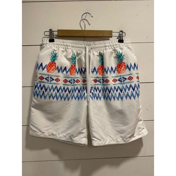 Chubbies Men's Pineapple Aztec Swim Trunks 7" Large - Picture 1 of 5